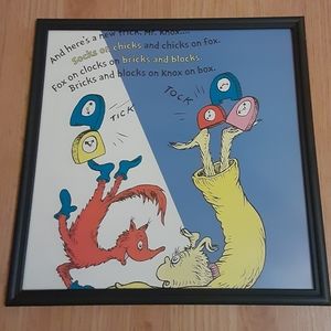 Dr. Seuss Framed Wall Art #5 - New